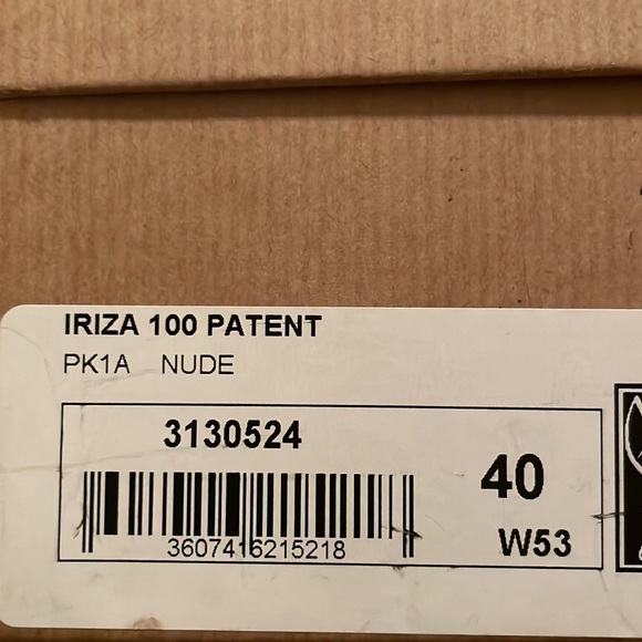 Iriza Patent 100mm Half-d'Orsay Red Sole High-Heel Pumps - Picture 5 of 5